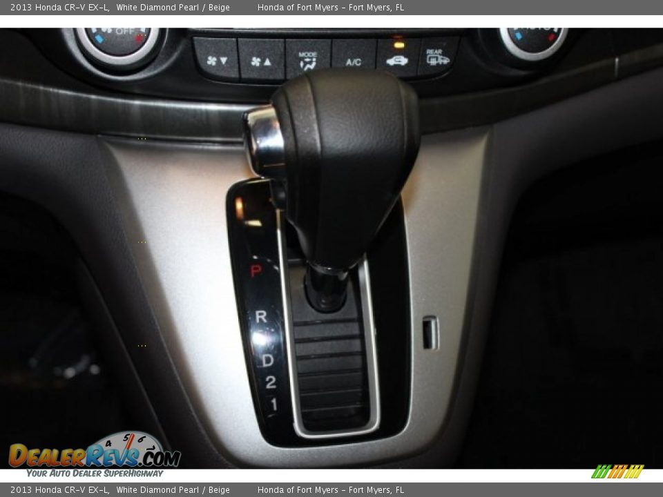 2013 Honda CR-V EX-L White Diamond Pearl / Beige Photo #21