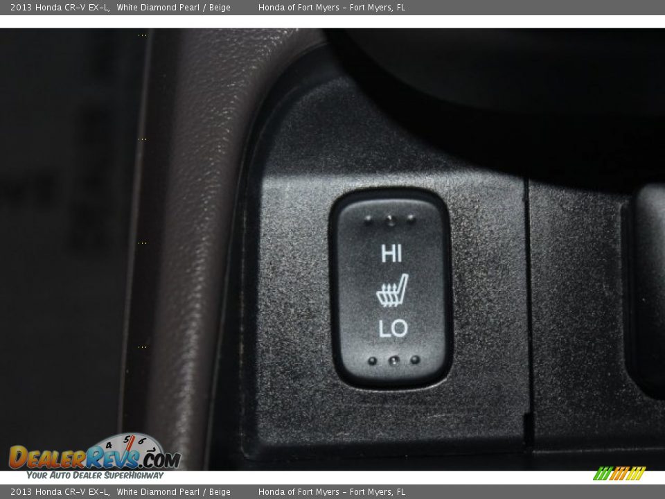 2013 Honda CR-V EX-L White Diamond Pearl / Beige Photo #22