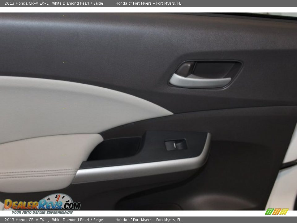 2013 Honda CR-V EX-L White Diamond Pearl / Beige Photo #24