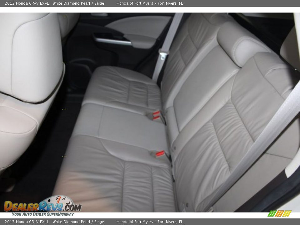 2013 Honda CR-V EX-L White Diamond Pearl / Beige Photo #25