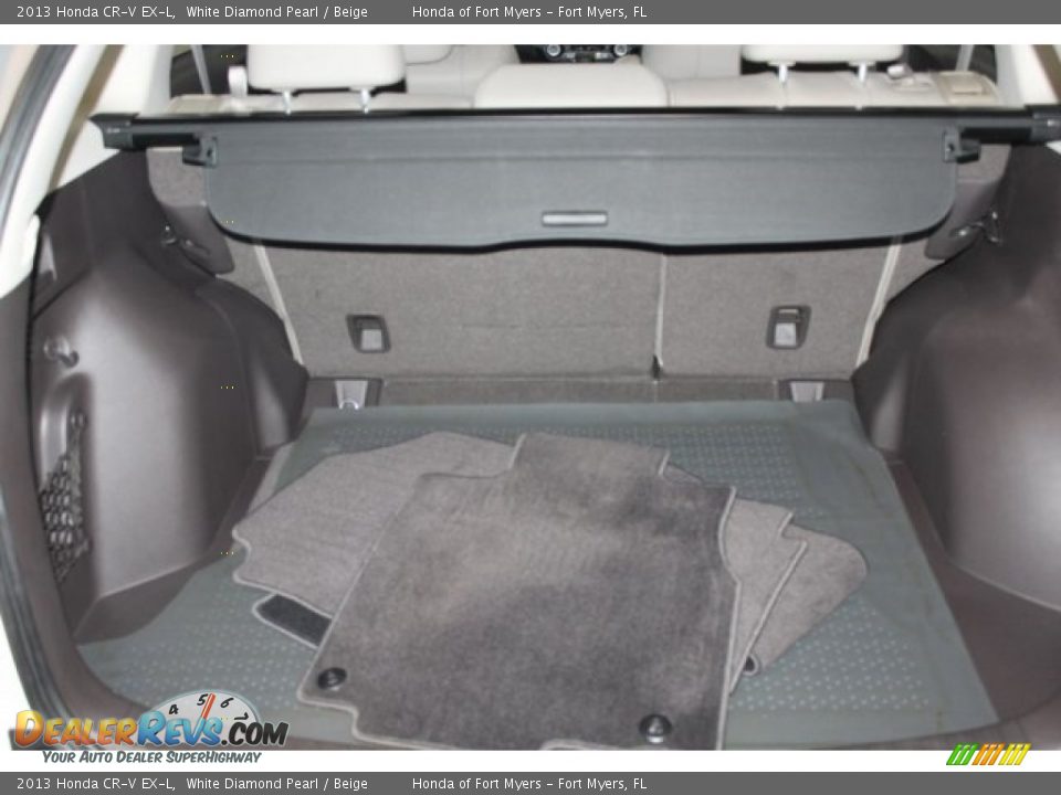 2013 Honda CR-V EX-L White Diamond Pearl / Beige Photo #26