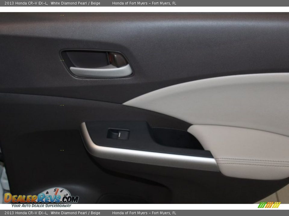 2013 Honda CR-V EX-L White Diamond Pearl / Beige Photo #27