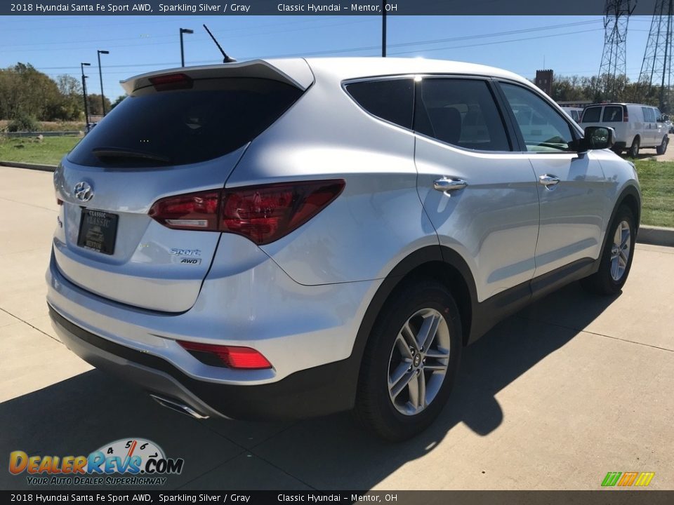 2018 Hyundai Santa Fe Sport AWD Sparkling Silver / Gray Photo #2
