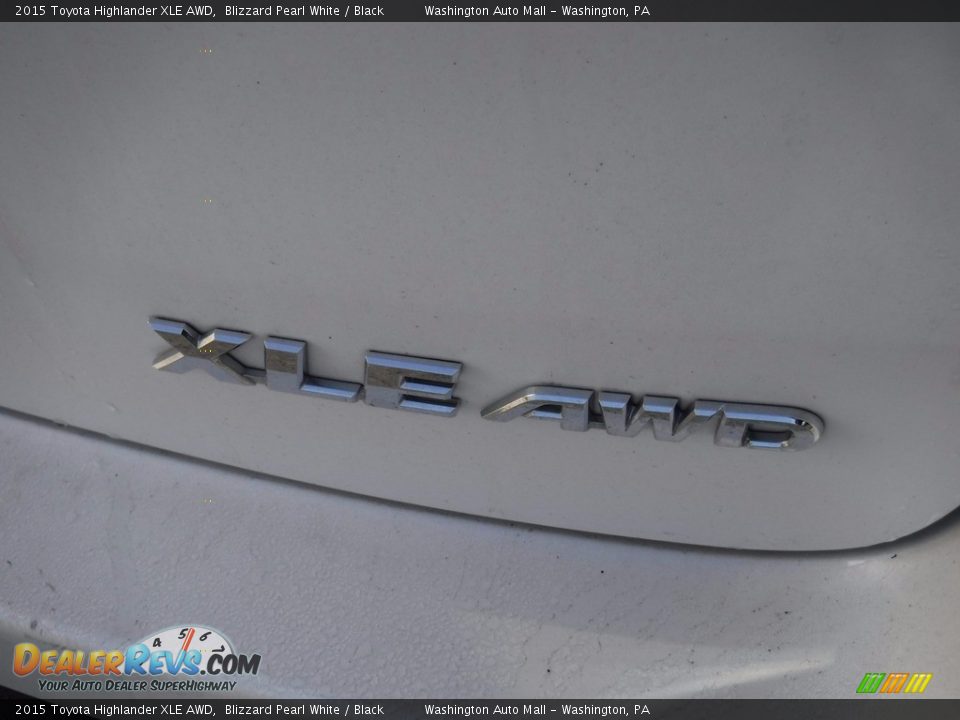 2015 Toyota Highlander XLE AWD Blizzard Pearl White / Black Photo #11