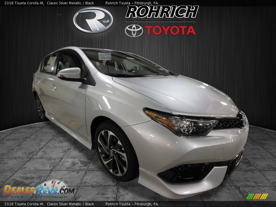 2018 Toyota Corolla iM Classic Silver Metallic / Black Photo #1
