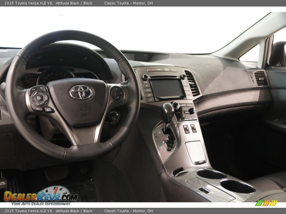 2015 Toyota Venza XLE V6 Attitude Black / Black Photo #6