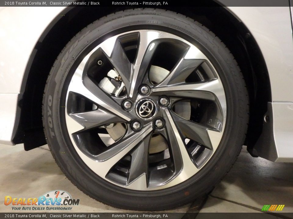 2018 Toyota Corolla iM Classic Silver Metallic / Black Photo #5
