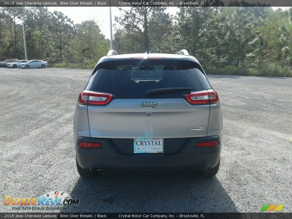 2018 Jeep Cherokee Latitude Billet Silver Metallic / Black Photo #4