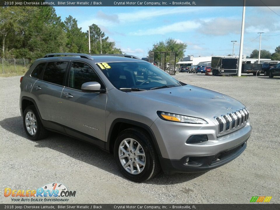 2018 Jeep Cherokee Latitude Billet Silver Metallic / Black Photo #7