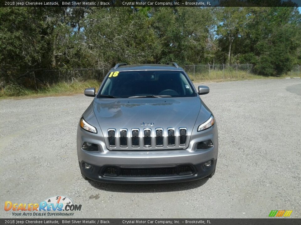 2018 Jeep Cherokee Latitude Billet Silver Metallic / Black Photo #8