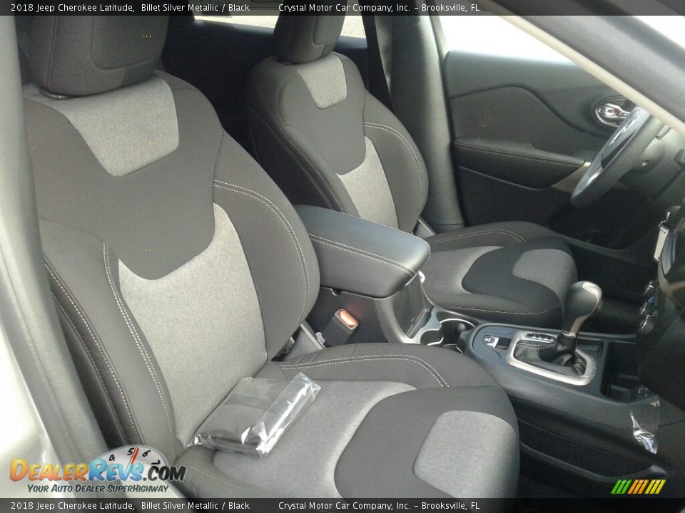 2018 Jeep Cherokee Latitude Billet Silver Metallic / Black Photo #12