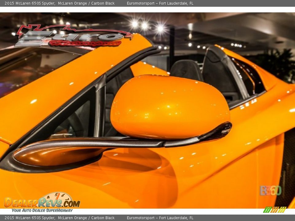 2015 McLaren 650S Spyder McLaren Orange / Carbon Black Photo #43