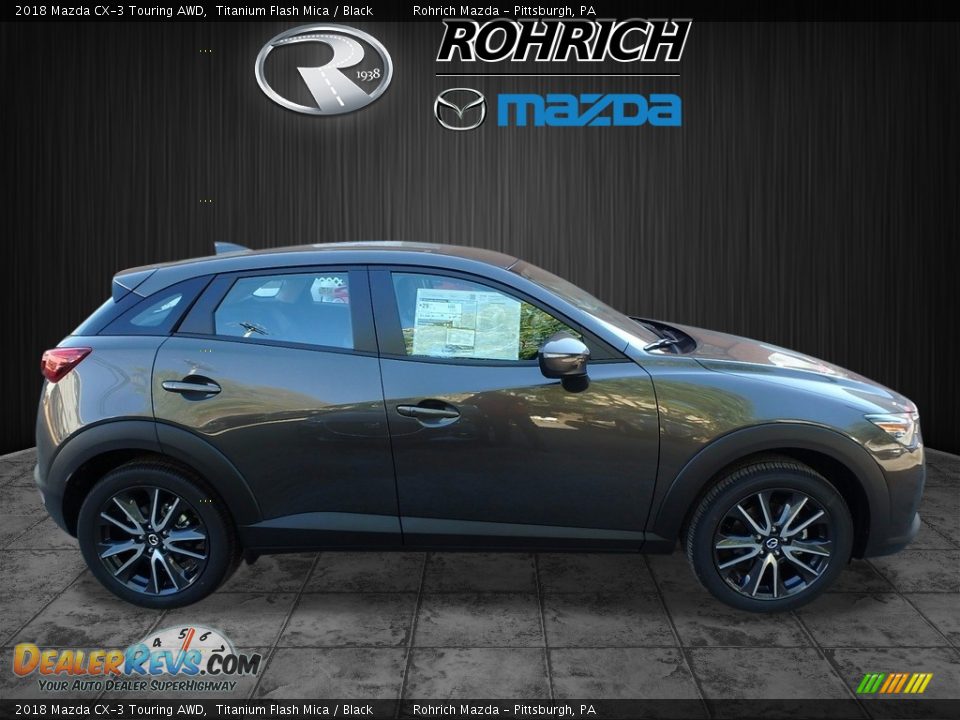 2018 Mazda CX-3 Touring AWD Titanium Flash Mica / Black Photo #2