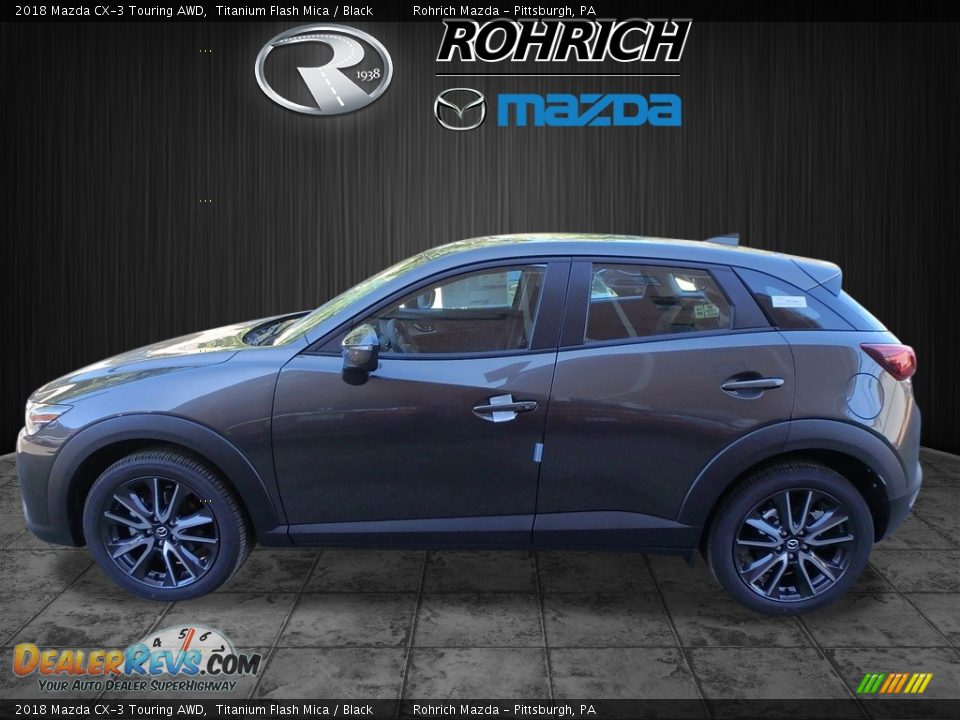 2018 Mazda CX-3 Touring AWD Titanium Flash Mica / Black Photo #3
