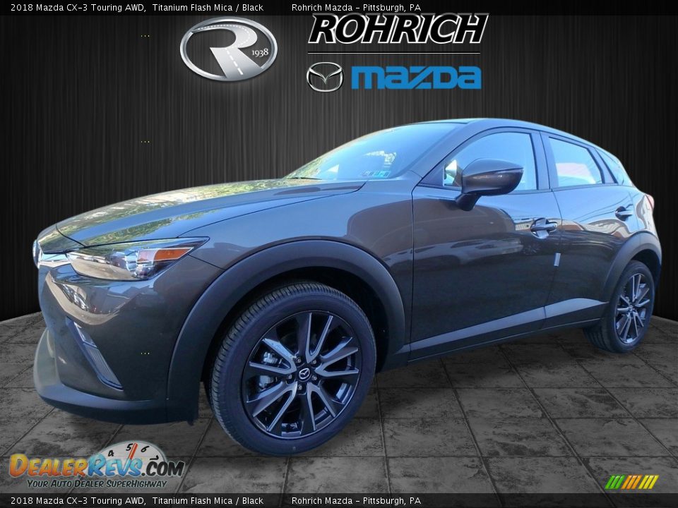 2018 Mazda CX-3 Touring AWD Titanium Flash Mica / Black Photo #4