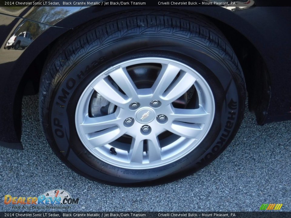 2014 Chevrolet Sonic LT Sedan Black Granite Metallic / Jet Black/Dark Titanium Photo #3