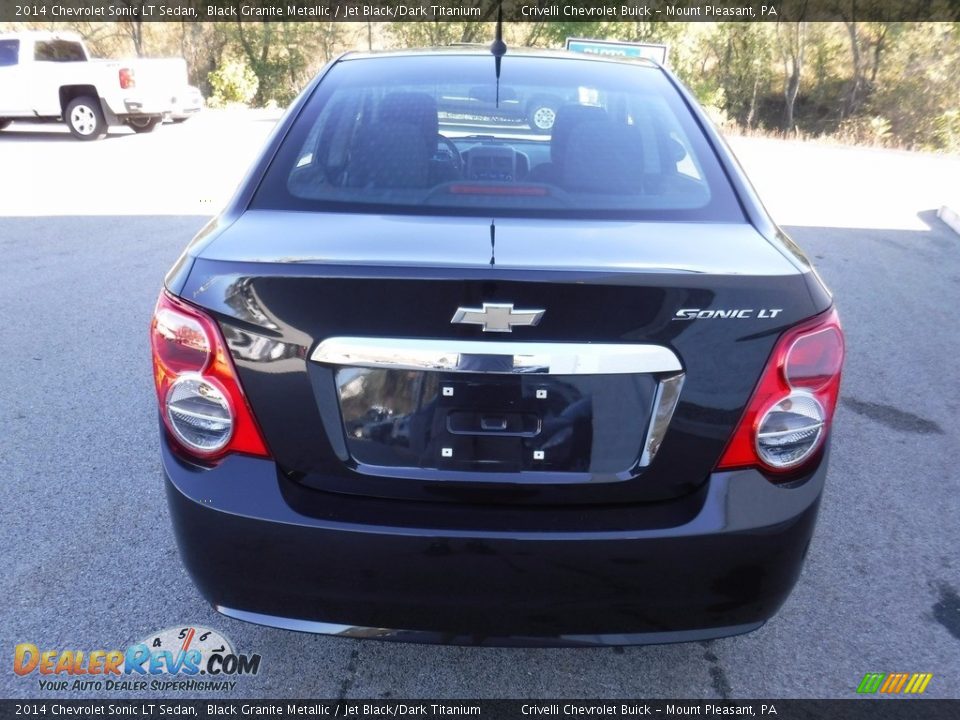 2014 Chevrolet Sonic LT Sedan Black Granite Metallic / Jet Black/Dark Titanium Photo #9
