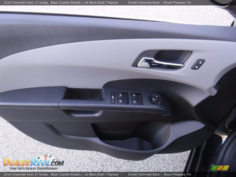 2014 Chevrolet Sonic LT Sedan Black Granite Metallic / Jet Black/Dark Titanium Photo #12