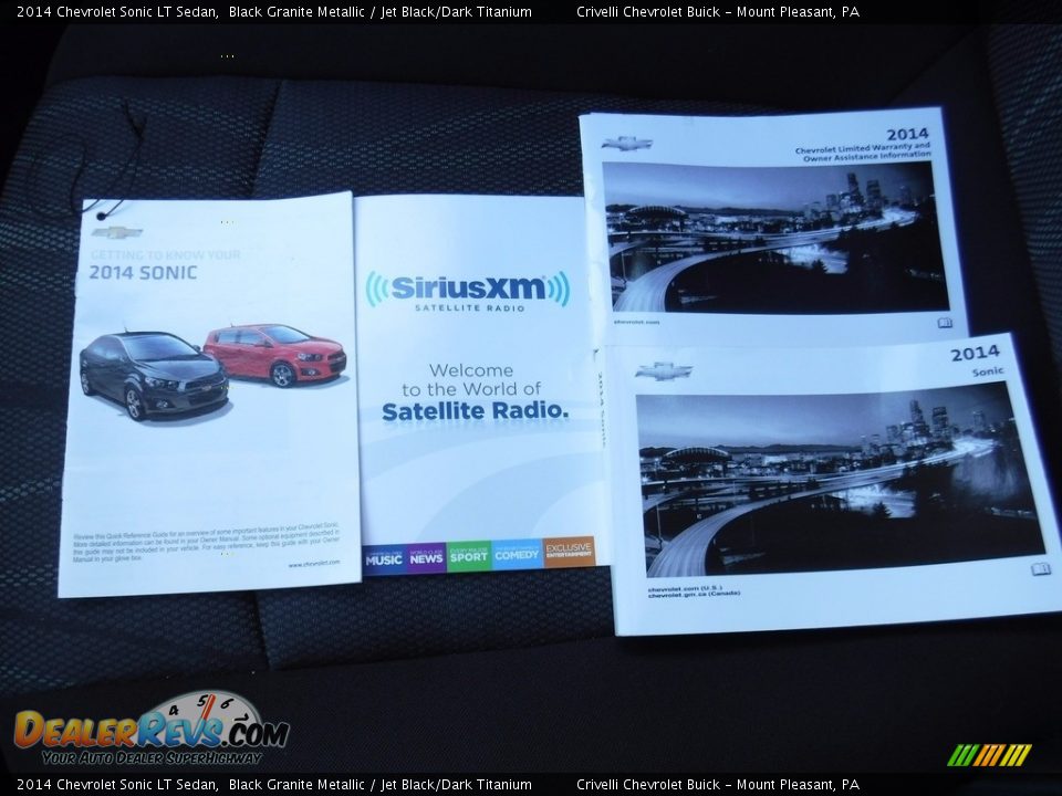 2014 Chevrolet Sonic LT Sedan Black Granite Metallic / Jet Black/Dark Titanium Photo #31