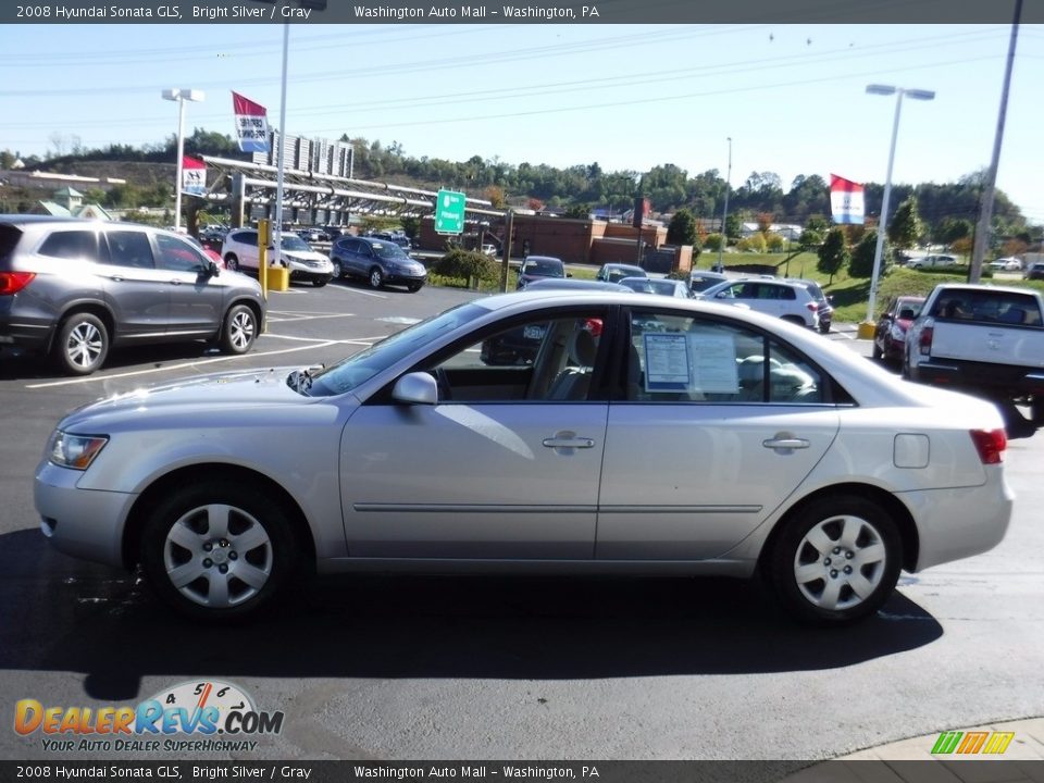 2008 Hyundai Sonata GLS Bright Silver / Gray Photo #6