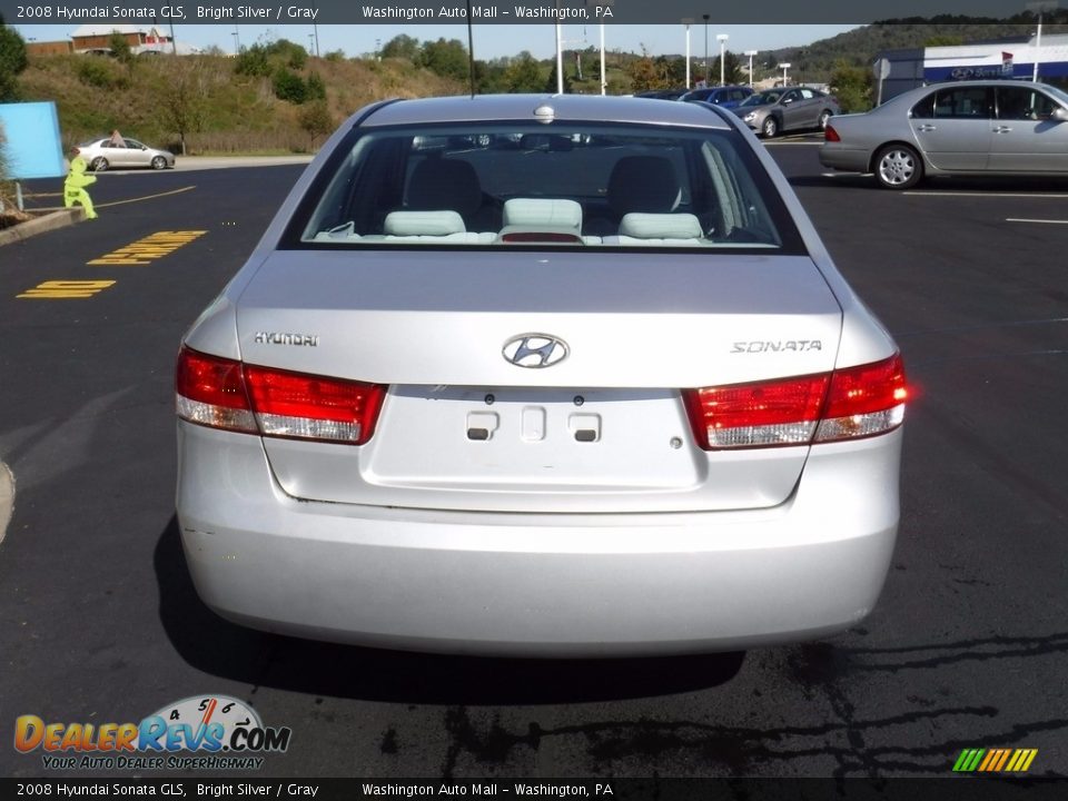 2008 Hyundai Sonata GLS Bright Silver / Gray Photo #9