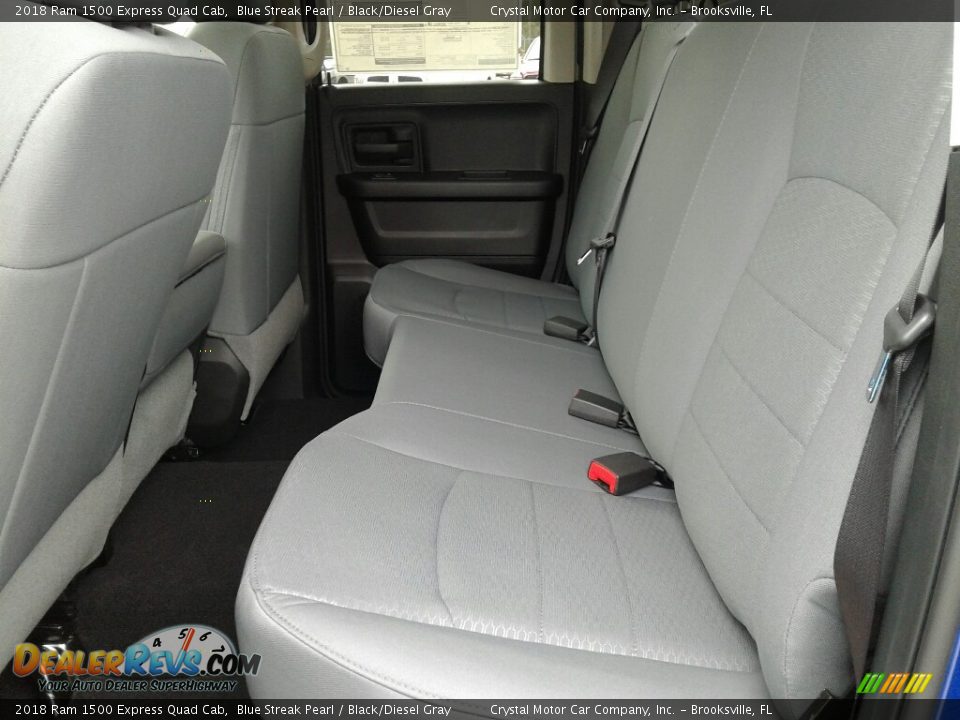 2018 Ram 1500 Express Quad Cab Blue Streak Pearl / Black/Diesel Gray Photo #10