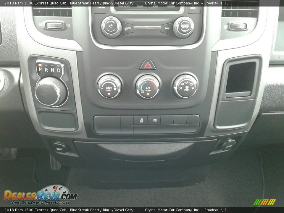 2018 Ram 1500 Express Quad Cab Blue Streak Pearl / Black/Diesel Gray Photo #16
