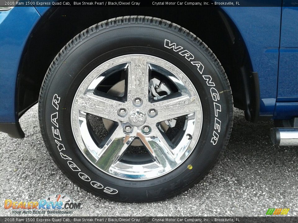 2018 Ram 1500 Express Quad Cab Blue Streak Pearl / Black/Diesel Gray Photo #20