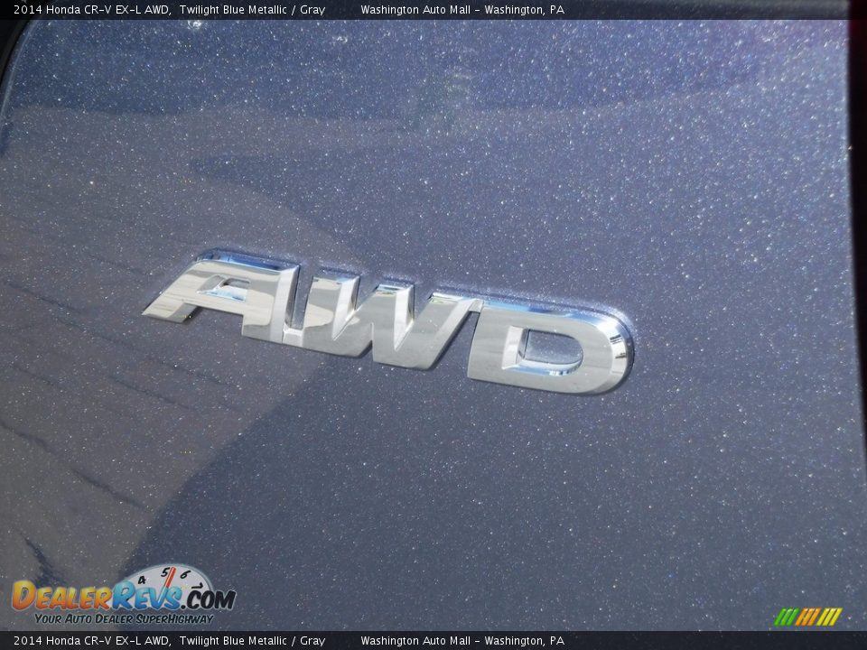 2014 Honda CR-V EX-L AWD Twilight Blue Metallic / Gray Photo #11