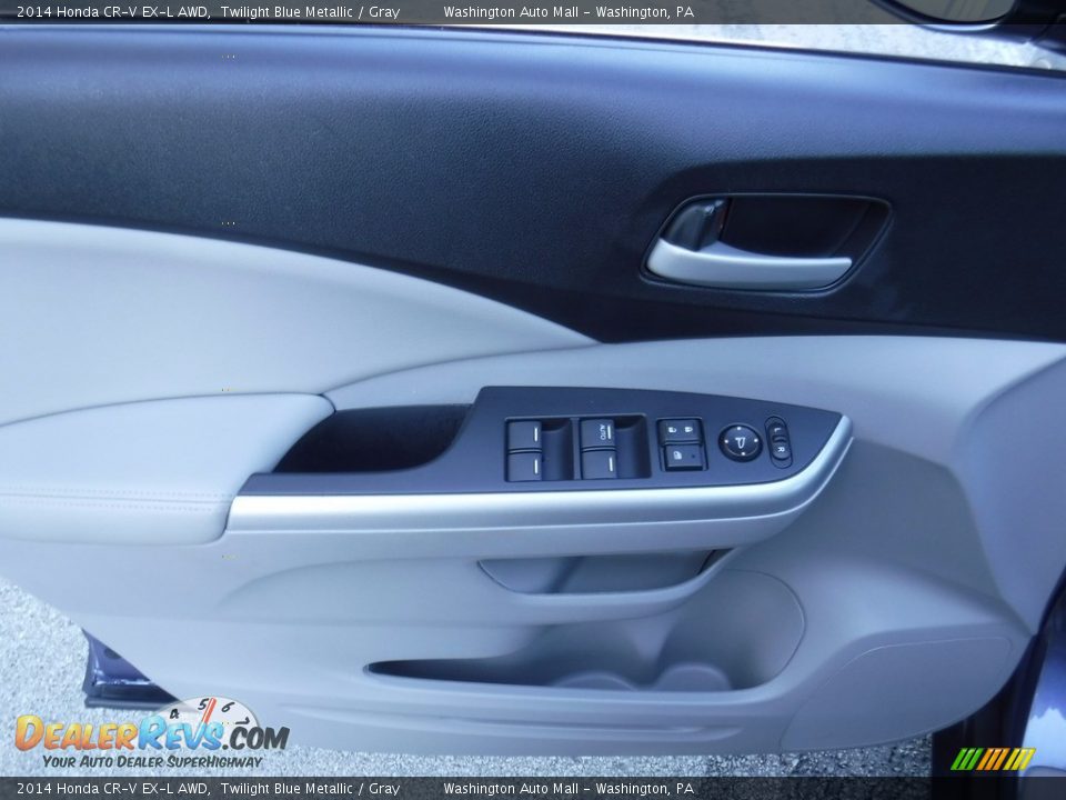 2014 Honda CR-V EX-L AWD Twilight Blue Metallic / Gray Photo #13