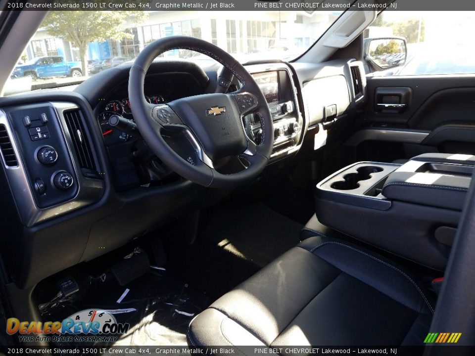 2018 Chevrolet Silverado 1500 LT Crew Cab 4x4 Graphite Metallic / Jet Black Photo #7
