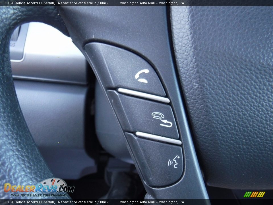 2014 Honda Accord LX Sedan Alabaster Silver Metallic / Black Photo #19