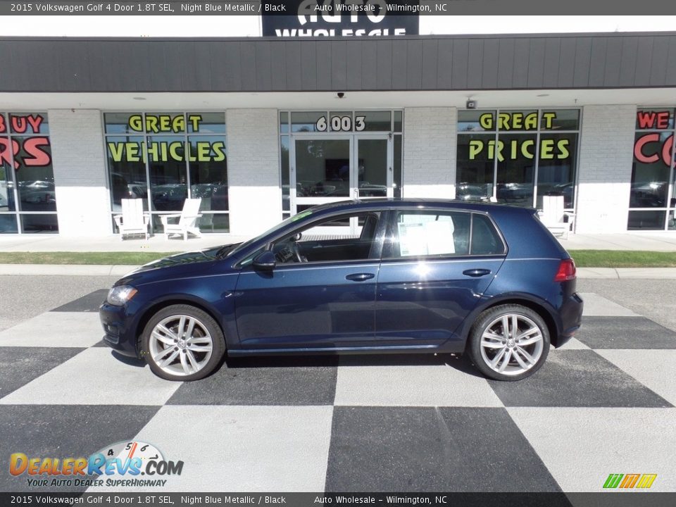 2015 Volkswagen Golf 4 Door 1.8T SEL Night Blue Metallic / Black Photo #1