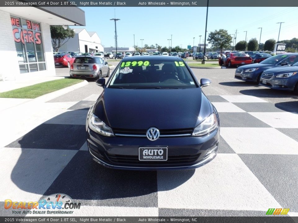 2015 Volkswagen Golf 4 Door 1.8T SEL Night Blue Metallic / Black Photo #2