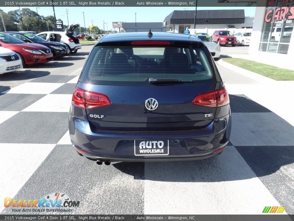 2015 Volkswagen Golf 4 Door 1.8T SEL Night Blue Metallic / Black Photo #4