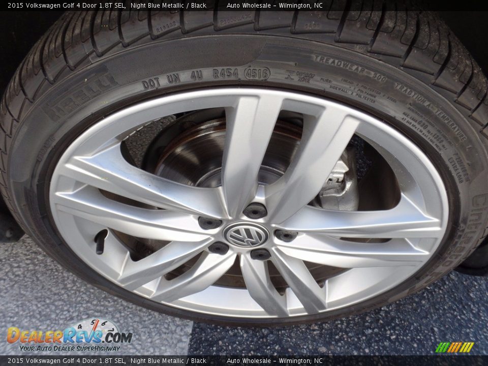 2015 Volkswagen Golf 4 Door 1.8T SEL Night Blue Metallic / Black Photo #7