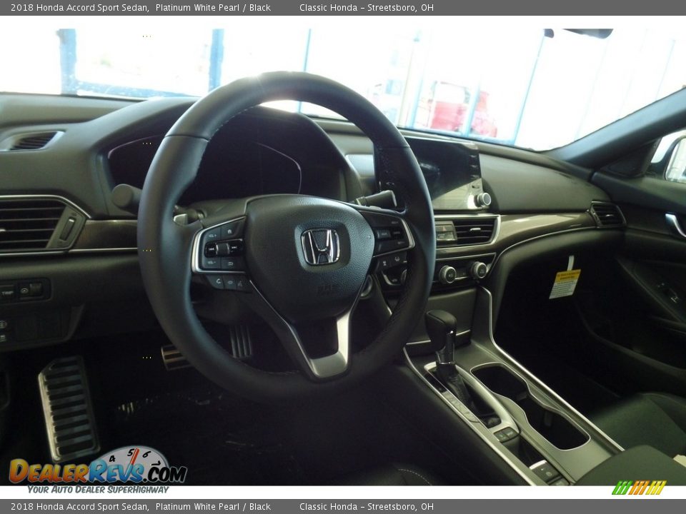 2018 Honda Accord Sport Sedan Platinum White Pearl / Black Photo #11