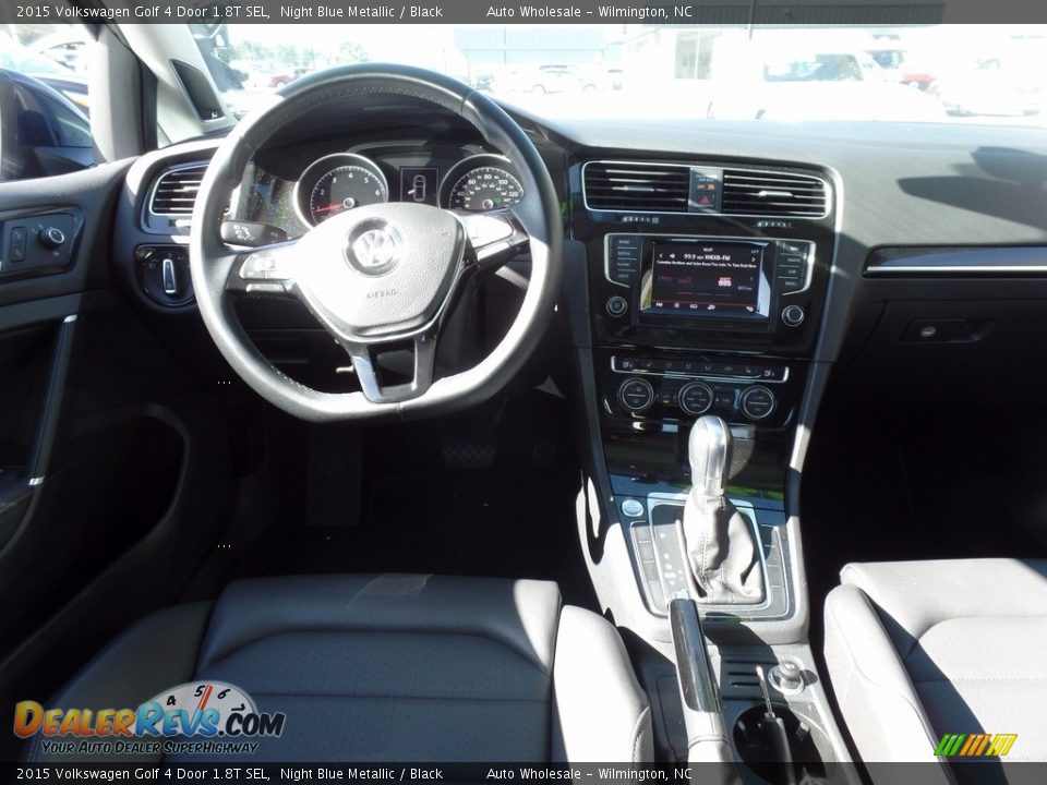 2015 Volkswagen Golf 4 Door 1.8T SEL Night Blue Metallic / Black Photo #15
