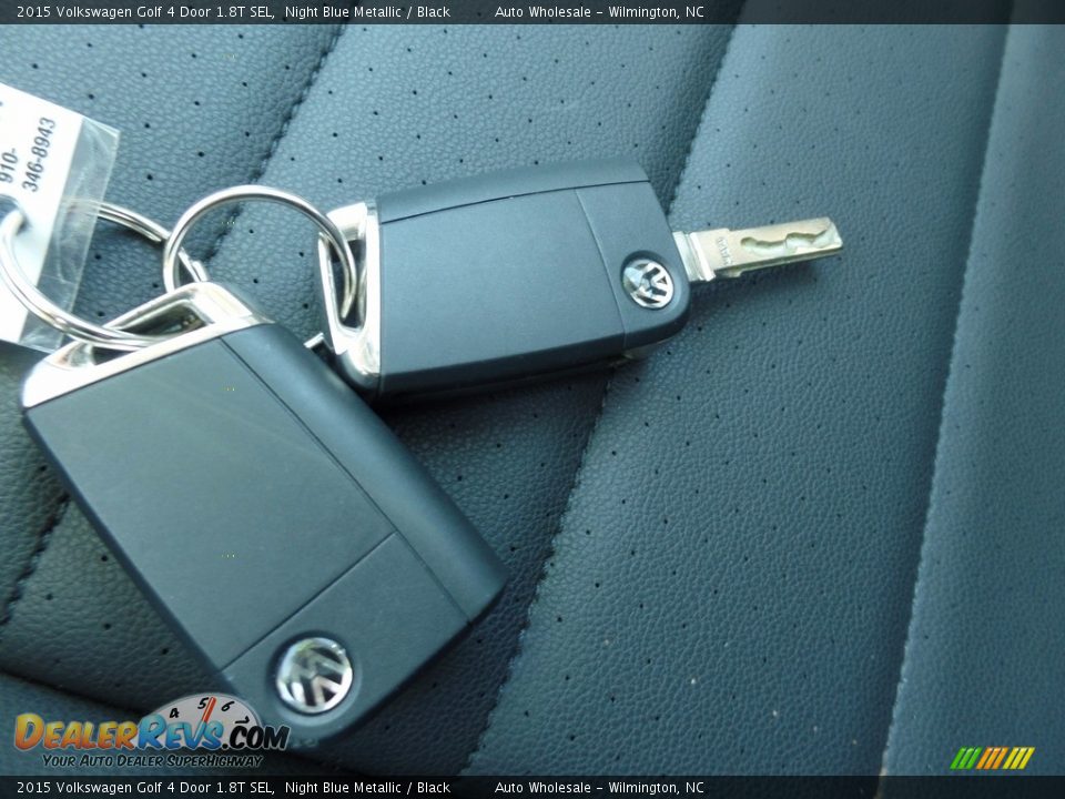2015 Volkswagen Golf 4 Door 1.8T SEL Night Blue Metallic / Black Photo #20