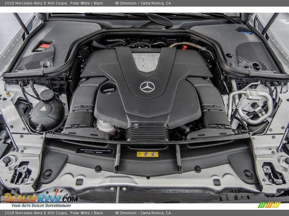 2018 Mercedes-Benz E 400 Coupe Polar White / Black Photo #8