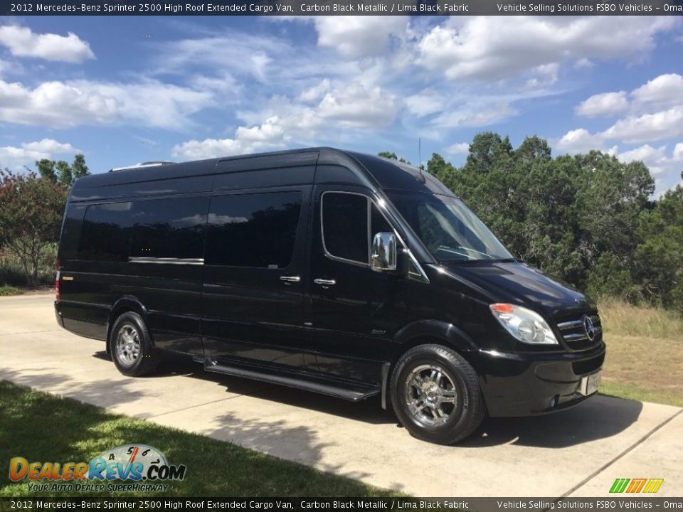 2012 Mercedes-Benz Sprinter 2500 High Roof Extended Cargo Van Carbon Black Metallic / Lima Black Fabric Photo #1