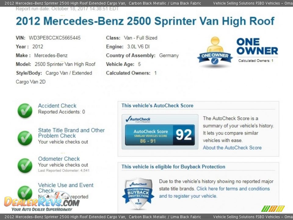 2012 Mercedes-Benz Sprinter 2500 High Roof Extended Cargo Van Carbon Black Metallic / Lima Black Fabric Photo #2