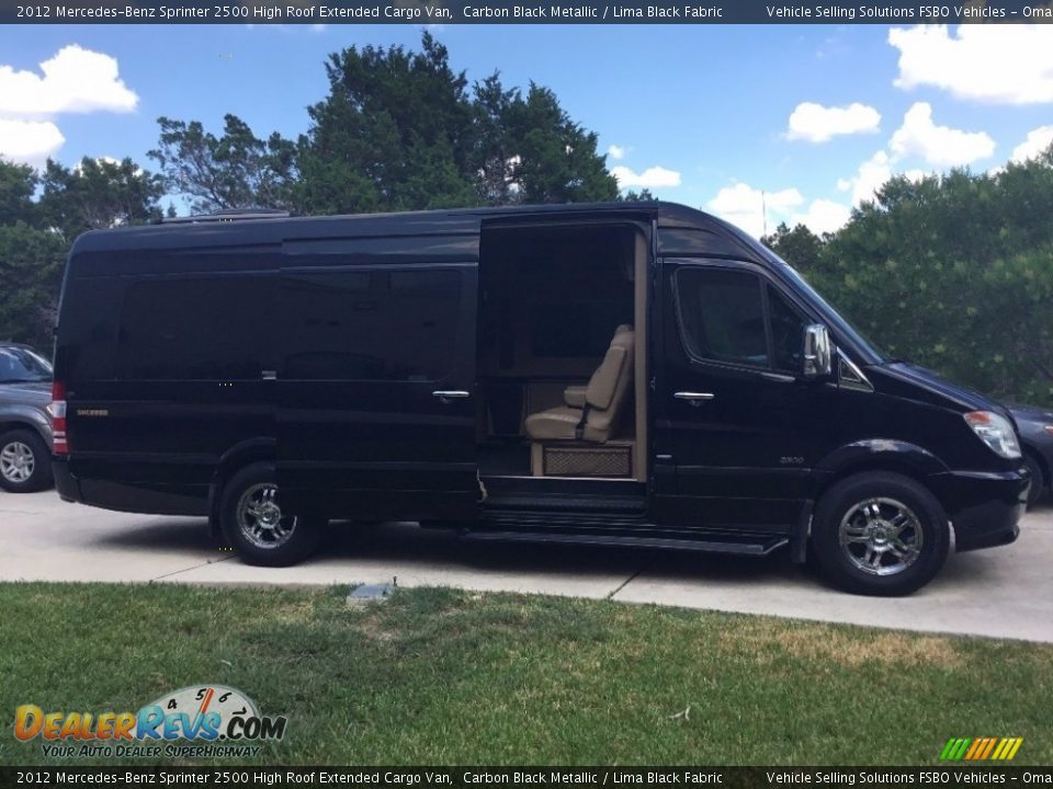 2012 Mercedes-Benz Sprinter 2500 High Roof Extended Cargo Van Carbon Black Metallic / Lima Black Fabric Photo #4