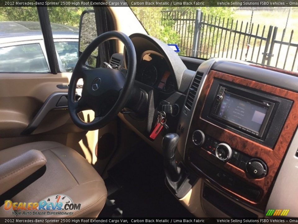 2012 Mercedes-Benz Sprinter 2500 High Roof Extended Cargo Van Carbon Black Metallic / Lima Black Fabric Photo #5