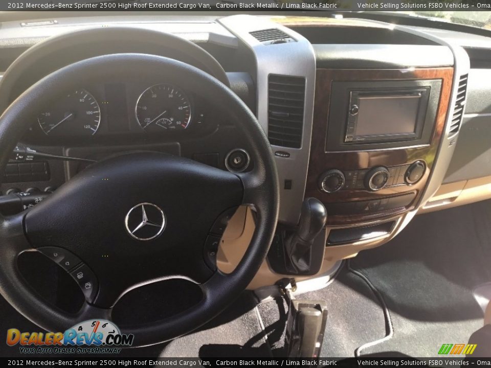 2012 Mercedes-Benz Sprinter 2500 High Roof Extended Cargo Van Carbon Black Metallic / Lima Black Fabric Photo #6