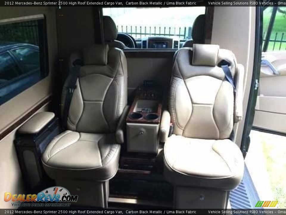 2012 Mercedes-Benz Sprinter 2500 High Roof Extended Cargo Van Carbon Black Metallic / Lima Black Fabric Photo #8