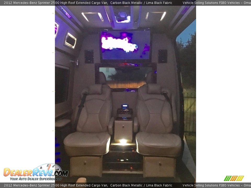 2012 Mercedes-Benz Sprinter 2500 High Roof Extended Cargo Van Carbon Black Metallic / Lima Black Fabric Photo #9