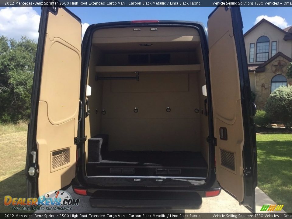 2012 Mercedes-Benz Sprinter 2500 High Roof Extended Cargo Van Carbon Black Metallic / Lima Black Fabric Photo #12