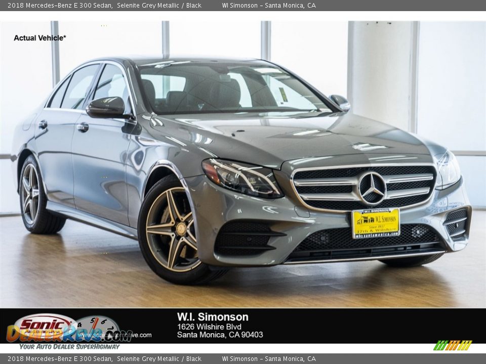 2018 Mercedes-Benz E 300 Sedan Selenite Grey Metallic / Black Photo #1