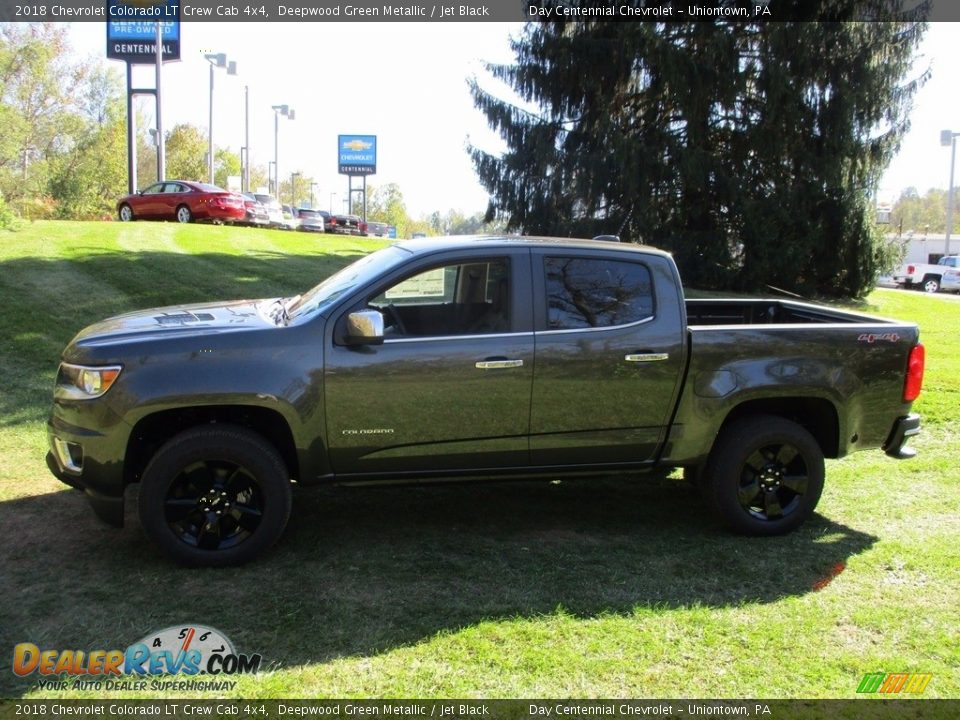 2018 Chevrolet Colorado LT Crew Cab 4x4 Deepwood Green Metallic / Jet Black Photo #4